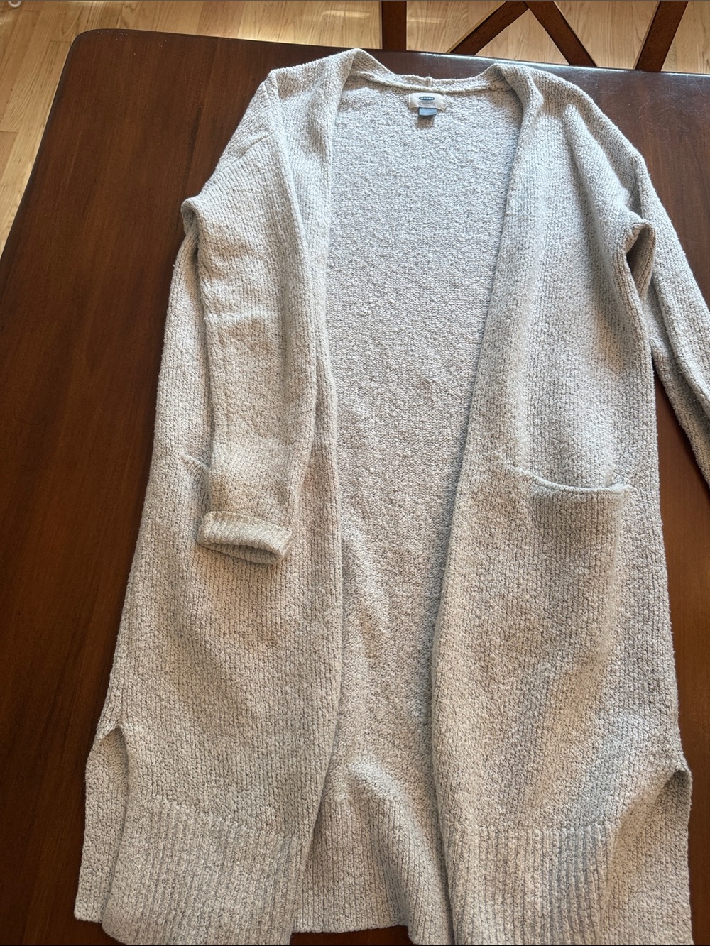 Old Navy Open-Front Long Cardigan - Light Cream